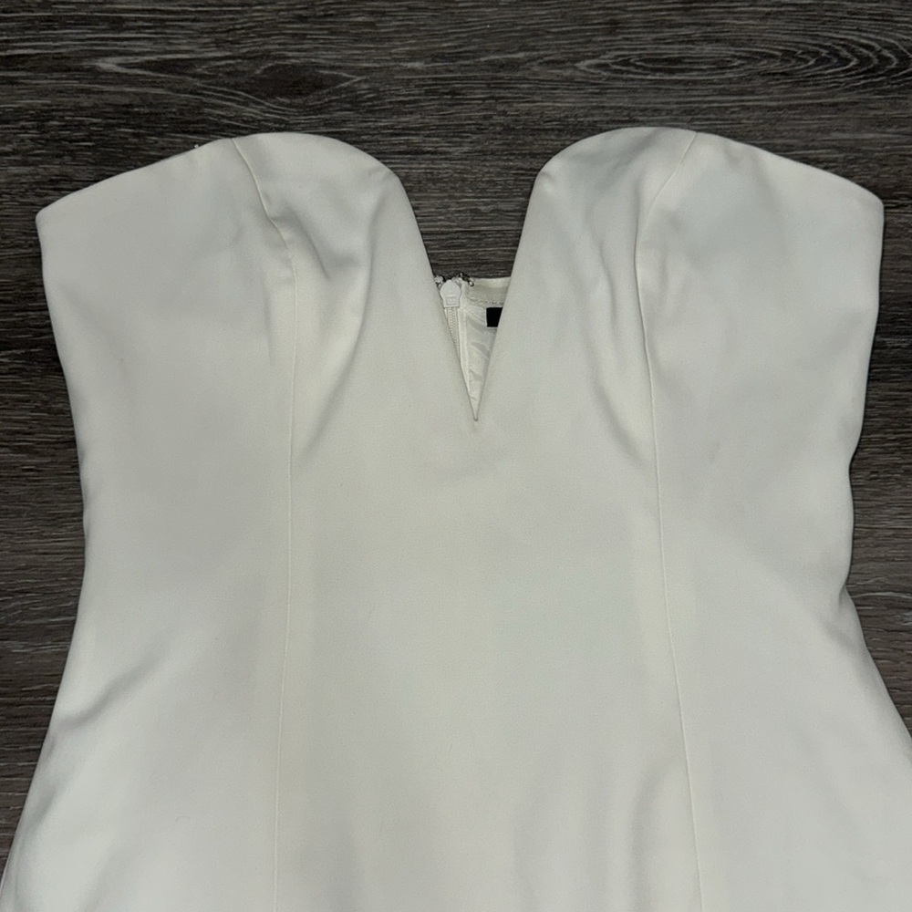 Jay Godfrey White Strapless Dress - Size 4 - Picture 2 of 6